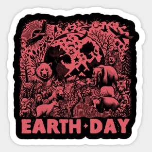 Earth day Sticker